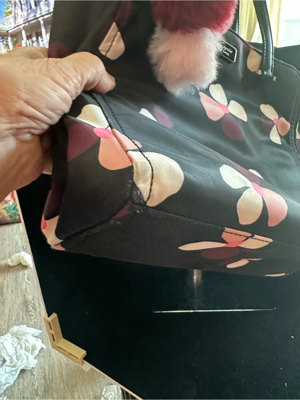 kate spade # 052  Dawn Dusk Buds Satchel